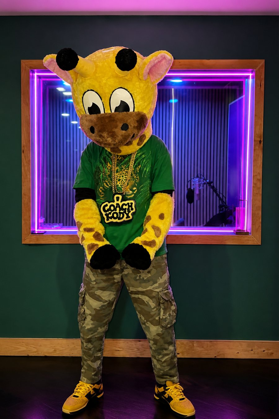 Coach Kody in the studio